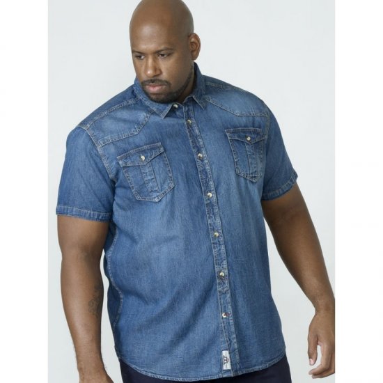 D555 Mike Denim Shirt - Πουκάμισα - Aνδρικά πουκαμισα μεγαλα μεγάλα μεγέθη