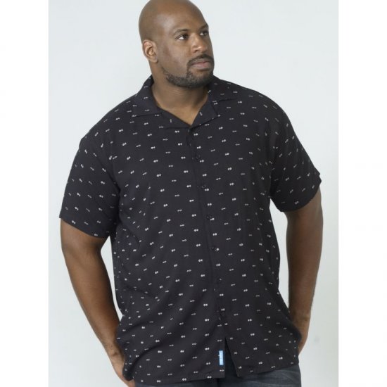 D555 Luciano Bowling Shirt Black - Πουκάμισα - Aνδρικά πουκαμισα μεγαλα μεγάλα μεγέθη