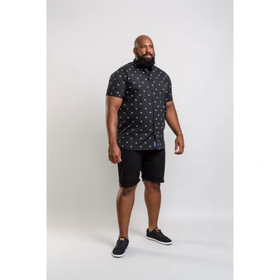D555 Marley Shirt Black - Πουκάμισα - Aνδρικά πουκαμισα μεγαλα μεγάλα μεγέθη