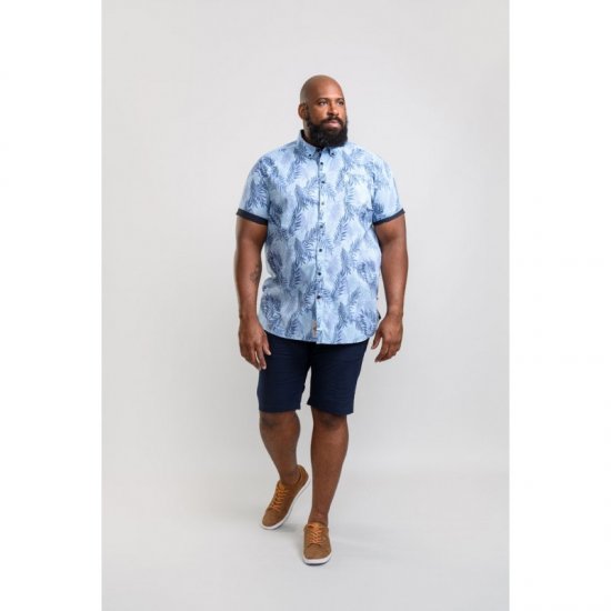 D555 Santana Hawaii Shirt Sky Blue - Πουκάμισα - Aνδρικά πουκαμισα μεγαλα μεγάλα μεγέθη