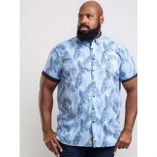 D555 Santana Hawaii Shirt Sky Blue - Πουκάμισα - Aνδρικά πουκαμισα μεγαλα μεγάλα μεγέθη