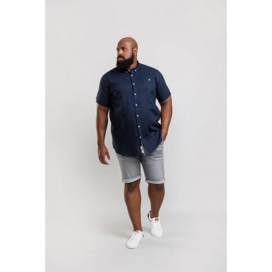 D555 Brixton Shirt Navy - Πουκάμισα - Aνδρικά πουκαμισα μεγαλα μεγάλα μεγέθη