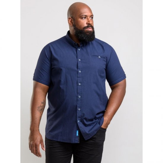 D555 Wesson Shirt Navy - Πουκάμισα - Aνδρικά πουκαμισα μεγαλα μεγάλα μεγέθη