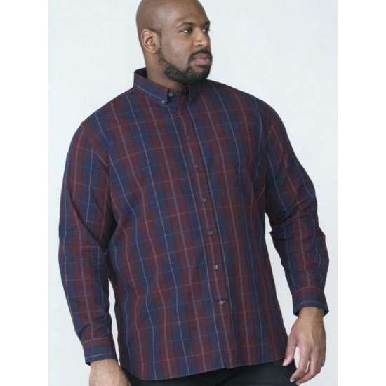 D555 Grady Long Sleeve Check Shirt - Πουκάμισα - Aνδρικά πουκαμισα μεγαλα μεγάλα μεγέθη