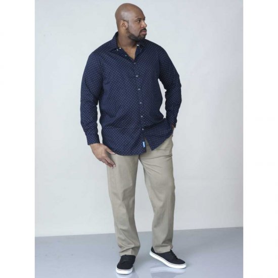D555 Rashard Long Sleeve Printed Shirt - Πουκάμισα - Aνδρικά πουκαμισα μεγαλα μεγάλα μεγέθη