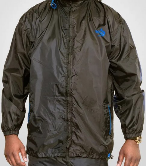 D555 Zac "Packaway" Rain Jacket Black - Αθλητικά ρούχα & Outdoor - Aθλητικα ρούχα μεγάλα μεγέθη ανδρικά