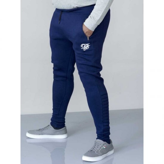 D555 Javier Fashion Sweatpants Navy - Αθλητικές φόρμες/σορτσάκια - Αθλητικές Φόρμες ανδρικεσ μεγάλα μεγέθη