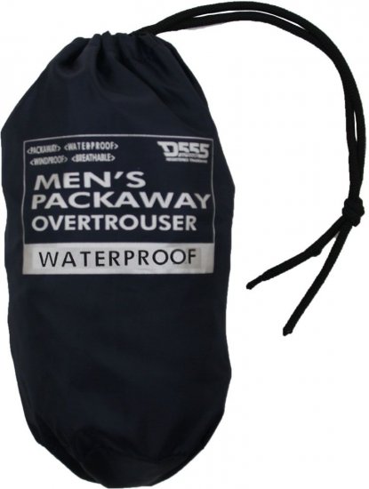 D555 Elba "Packaway" Rain Pants Black - Αθλητικά ρούχα & Outdoor - Aθλητικα ρούχα μεγάλα μεγέθη ανδρικά