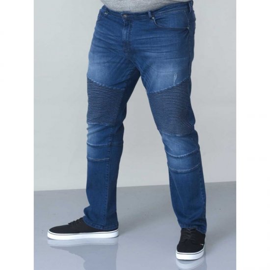 D555 Abrams Biker Style Jeans - Τζιν και παντελόνια - Aνδρικα τζιν παντελόνια μεγάλα μεγέθη