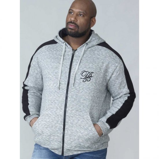 D555 Ronnie Full zip Hoodie - φούτερ/Φούτερ με κουκούλα - φούτερ/Φούτερ με κουκούλα ανδρικά μεγάλα μεγέθη 