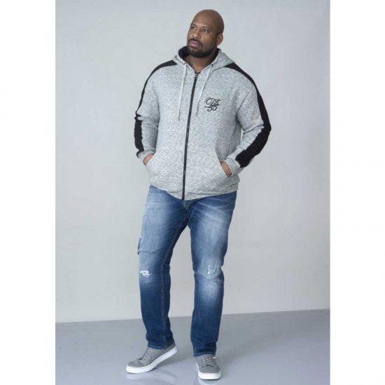 D555 Ronnie Full zip Hoodie - φούτερ/Φούτερ με κουκούλα - φούτερ/Φούτερ με κουκούλα ανδρικά μεγάλα μεγέθη 