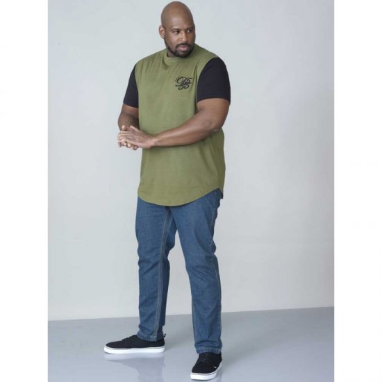 D555 Demarcus Couture T-shirt Khaki - Μακό μπλουζάκια - Aνδρικά μπλουζεσ μεγάλα μεγέθη