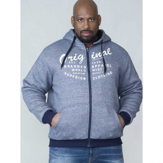 D555 Murdoch Sherpa Lined Hoodie - φούτερ/Φούτερ με κουκούλα - φούτερ/Φούτερ με κουκούλα ανδρικά μεγάλα μεγέθη 