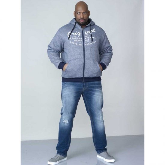 D555 Murdoch Sherpa Lined Hoodie - φούτερ/Φούτερ με κουκούλα - φούτερ/Φούτερ με κουκούλα ανδρικά μεγάλα μεγέθη 