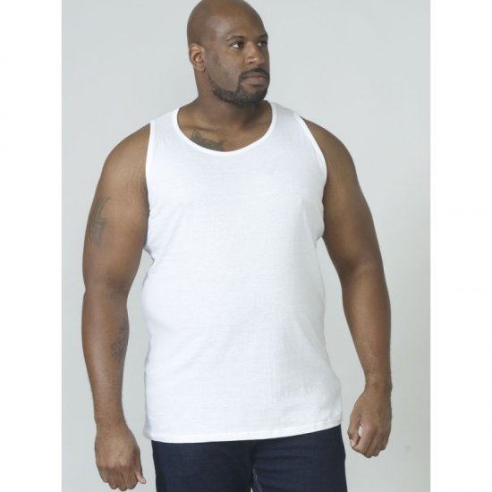 D555 Fabio Tanktop White - Μακό μπλουζάκια - Aνδρικά μπλουζεσ μεγάλα μεγέθη