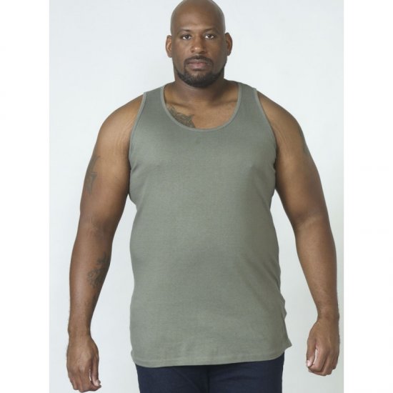 D555 Fabio Tanktop Khaki - Μακό μπλουζάκια - Aνδρικά μπλουζεσ μεγάλα μεγέθη