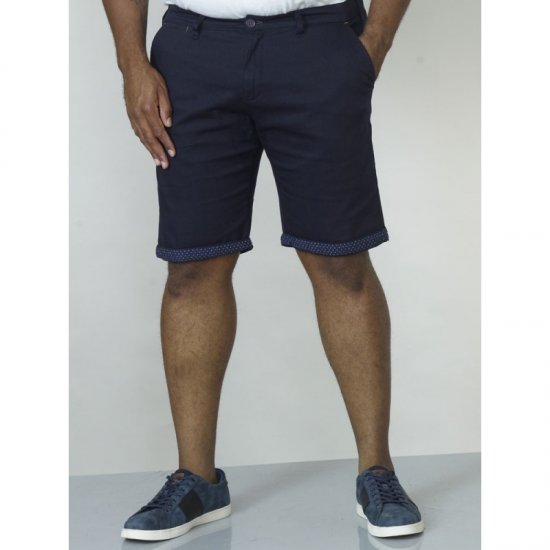 D555 Luke Stretch Shorts Navy - Σορτς - Aνδρικεσ βερμουδεσ μεγαλα μεγάλα μεγέθη