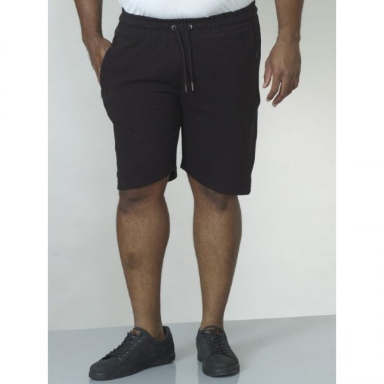 D555 Jackie Ribbed Jersey Shorts Black - Αθλητικές φόρμες/σορτσάκια - Αθλητικές Φόρμες ανδρικεσ μεγάλα μεγέθη