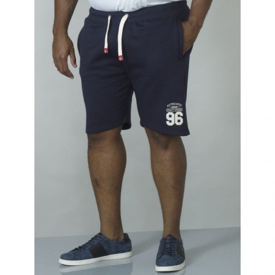 D555 Lindon Jersey Shorts Navy - Αθλητικές φόρμες/σορτσάκια - Αθλητικές Φόρμες ανδρικεσ μεγάλα μεγέθη