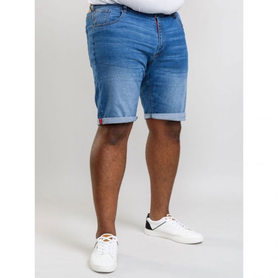 D555 Griffin Denim Shorts Stonewash - Σορτς - Aνδρικεσ βερμουδεσ μεγαλα μεγάλα μεγέθη