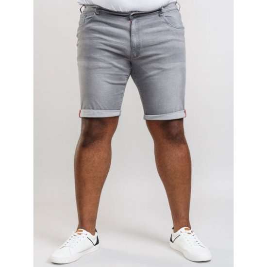 D555 Griffin Denim Shorts Grey - Σορτς - Aνδρικεσ βερμουδεσ μεγαλα μεγάλα μεγέθη