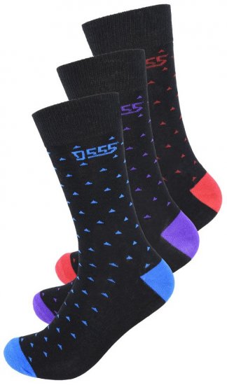 D555 Bolt Cotton Rich Luxury Socks 3-Pack - Εσώρουχα/Μαγιό - Aνδρικά Εσώρουχα μεγάλα μεγέθη