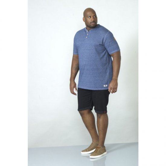 D555 Daniel Grandad T-shirt Denim - Μακό μπλουζάκια - Aνδρικά μπλουζεσ μεγάλα μεγέθη