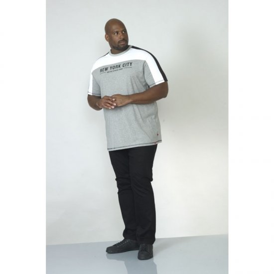 D555 Alvester T-shirt Grey - Μακό μπλουζάκια - Aνδρικά μπλουζεσ μεγάλα μεγέθη