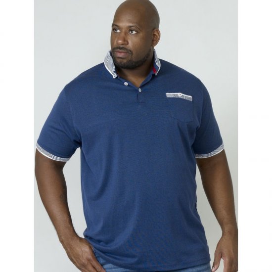 D555 George Polo Navy - Πόλο μπλουζάκια - Aνδρικά μπλουζακια πολο μεγάλα μεγέθη