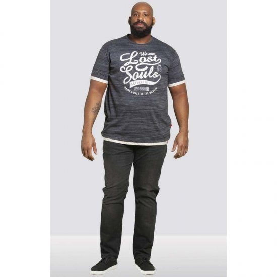 D555 Maiden T-shirt Black - Μακό μπλουζάκια - Aνδρικά μπλουζεσ μεγάλα μεγέθη