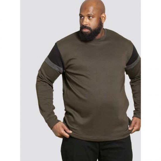 D555 Clermont Sweatshirt Khaki - φούτερ/Φούτερ με κουκούλα - φούτερ/Φούτερ με κουκούλα ανδρικά μεγάλα μεγέθη