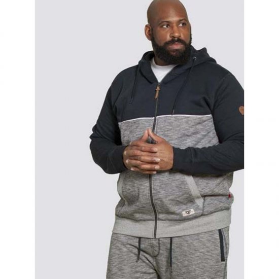D555 Lamarsh Hoodie Navy - φούτερ/Φούτερ με κουκούλα - φούτερ/Φούτερ με κουκούλα ανδρικά μεγάλα μεγέθη 