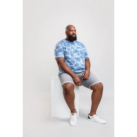 D555 Seymour T-shirt Blue - Μακό μπλουζάκια - Aνδρικά μπλουζεσ μεγάλα μεγέθη