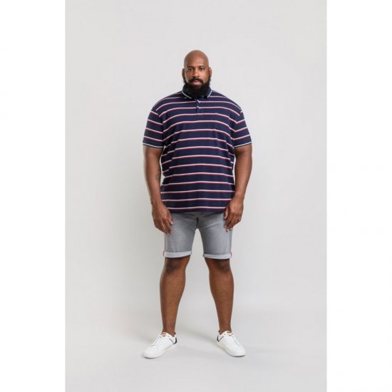 D555 Holmes Polo Navy - Πόλο μπλουζάκια - Aνδρικά μπλουζακια πολο μεγάλα μεγέθη