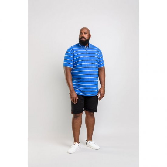 D555 Holmes Polo Blue - Πόλο μπλουζάκια - Aνδρικά μπλουζακια πολο μεγάλα μεγέθη
