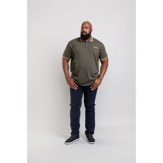 D555 Marshall Polo Khaki - Πόλο μπλουζάκια - Aνδρικά μπλουζακια πολο μεγάλα μεγέθη