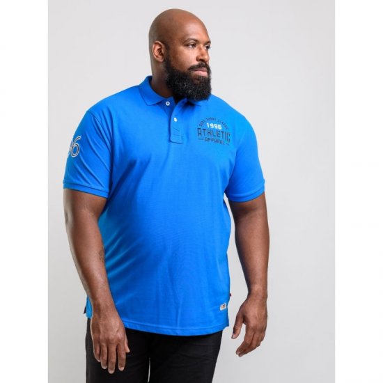 D555 Parker Polo Blue - Πόλο μπλουζάκια - Aνδρικά μπλουζακια πολο μεγάλα μεγέθη
