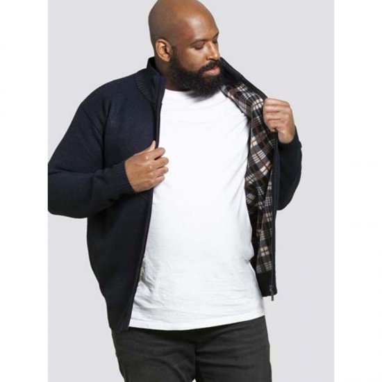 D555 Braxton Sweater Navy - φούτερ/Φούτερ με κουκούλα - φούτερ/Φούτερ με κουκούλα ανδρικά μεγάλα μεγέθη 