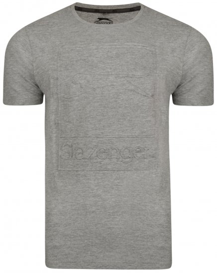 Slazenger Kurtis T-shirt Grey - Μακό μπλουζάκια - Aνδρικά μπλουζεσ μεγάλα μεγέθη