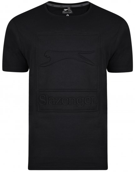 Slazenger Kurtis T-shirt Black - Μακό μπλουζάκια - Aνδρικά μπλουζεσ μεγάλα μεγέθη