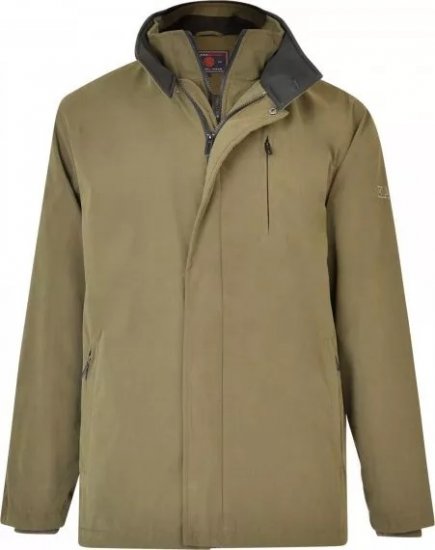 Kam Jeans KV111 Smart Casual Jacket Khaki - Μπουφάν - Aνδρικά μπουφαν μεγάλα μεγέθη