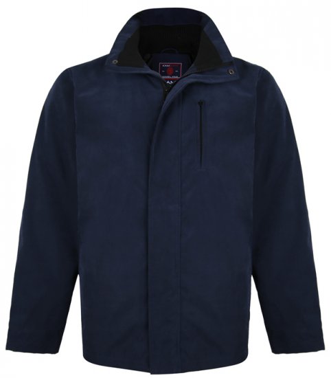 Kam Jeans KV111 Smart Casual Jacket Navy - Μπουφάν - Aνδρικά μπουφαν μεγάλα μεγέθη