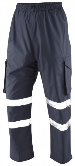Leo Appledore Cargo Rain pants Navy - Ρούχα εργασίας - Aνδρικά ρούχα εργασίας μεγάλα μεγέθη