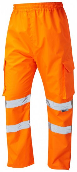 Leo Appledore Cargo Rain pants Hi-Vis Orange - Ρούχα εργασίας - Aνδρικά ρούχα εργασίας μεγάλα μεγέθη