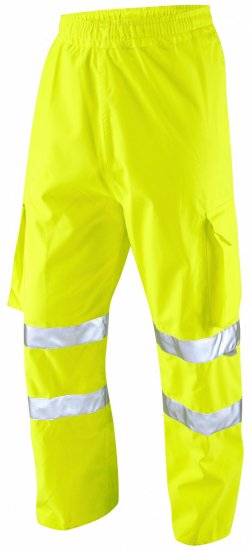 Leo Instow Breathable Executive Cargo Rain pants Hi-Vis Yellow - Ρούχα εργασίας - Aνδρικά ρούχα εργασίας μεγάλα μεγέθη