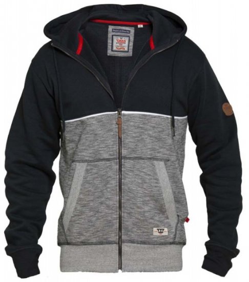 D555 Lamarsh Hoodie Navy - φούτερ/Φούτερ με κουκούλα - φούτερ/Φούτερ με κουκούλα ανδρικά μεγάλα μεγέθη 