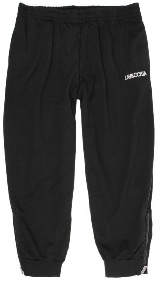 Lavecchia 2018 Sweatpants with Zippered Cuff Black - Αθλητικές φόρμες/σορτσάκια - Αθλητικές Φόρμες ανδρικεσ μεγάλα μεγέθη
