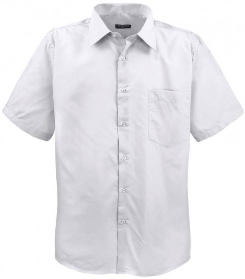 Lavecchia Classic Short Sleeve Shirt White - Πουκάμισα - Aνδρικά πουκαμισα μεγαλα μεγάλα μεγέθη