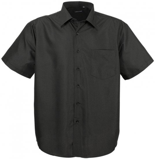 Lavecchia Classic Short Sleeve Shirt Black - Πουκάμισα - Aνδρικά πουκαμισα μεγαλα μεγάλα μεγέθη