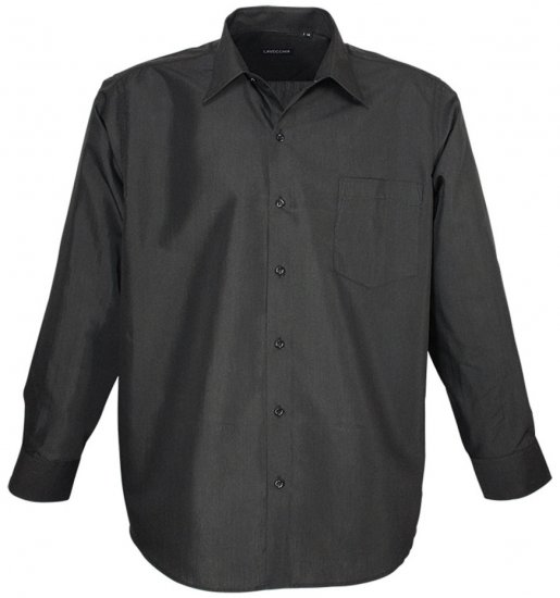 Lavecchia Classic Long Sleeve Shirt Black - Πουκάμισα - Aνδρικά πουκαμισα μεγαλα μεγάλα μεγέθη